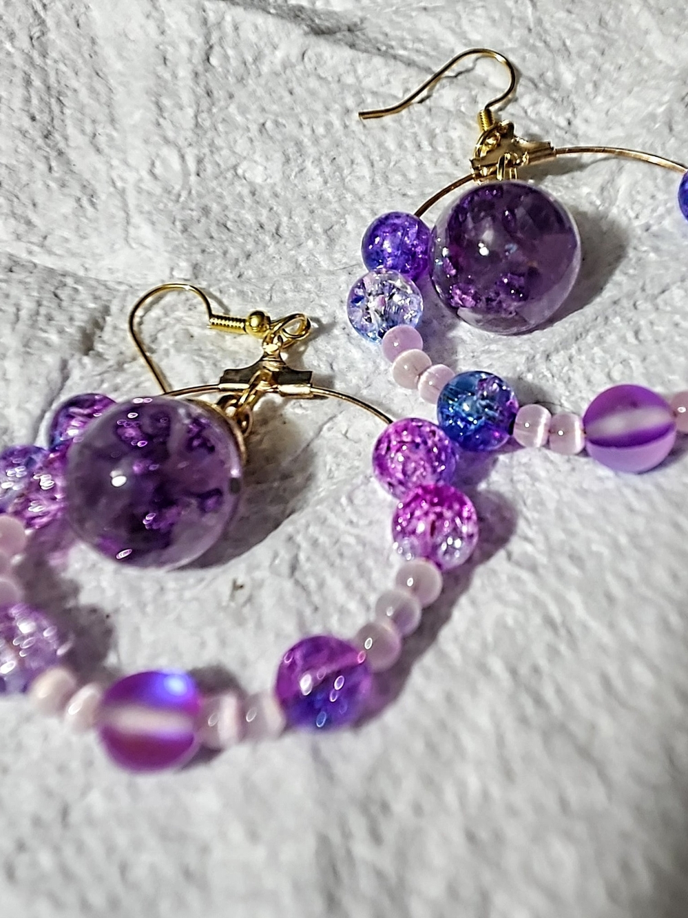 Handmade Natural Healing Rocks In A Glass Ball Centered